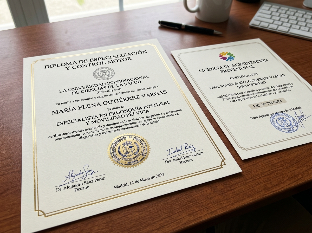 Certificación en Ergonomía Masculina